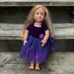 Purple Dress Doll with Accessories